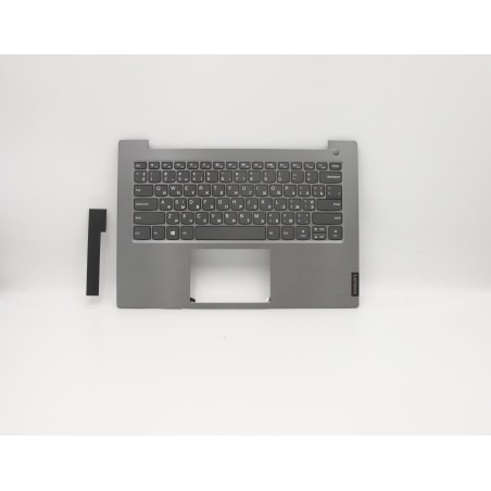 Lenovo 5CB0W44436 C-Cover with keyboard, Ukraine, Mineral Grey, Non-Backlight, Fingerprint, US