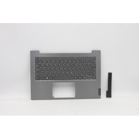 Lenovo 5CB0W44454 C-Cover with keyboard, Hebrew, Mineral Grey, Non-Backlight, Non-Fingerprint, US