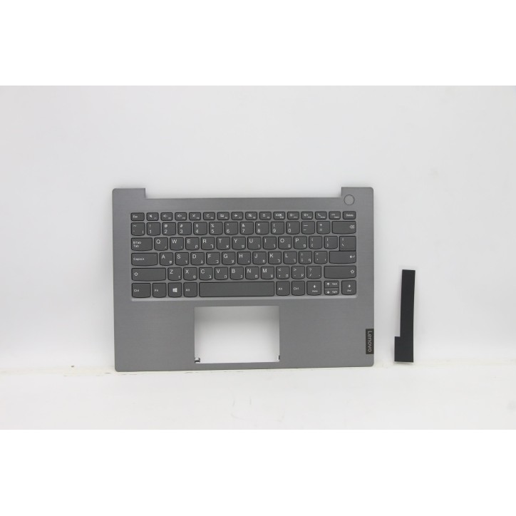 Lenovo 5CB0W44454 C-Cover with keyboard, Hebrew, Mineral Grey, Non-Backlight, Non-Fingerprint, US