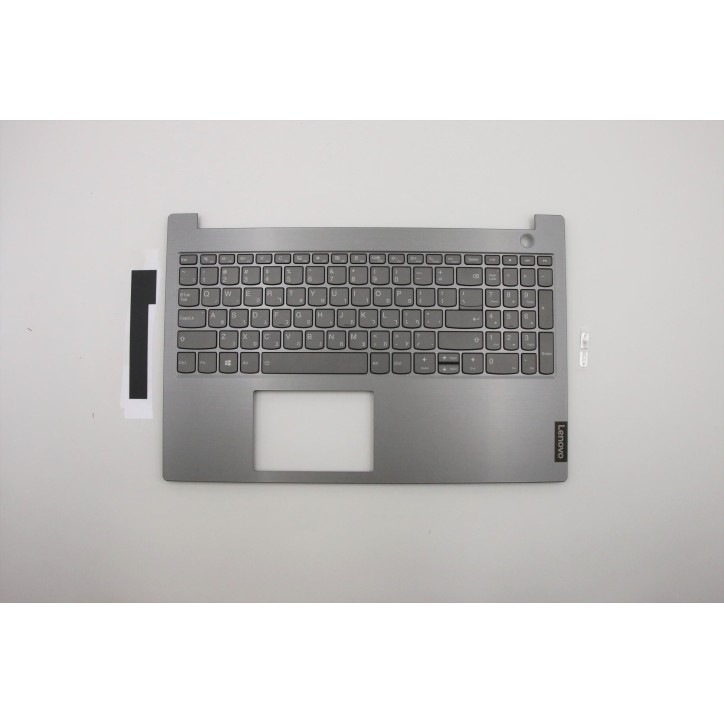 Lenovo 5CB0W45213 Palmrest Top Case con tastiera, Ebraico, Grigio minerale, Retroilluminazione, Impronta digitale