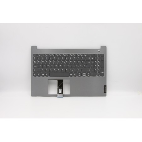 Lenovo 5CB0W45337 C-Cover with keyboard, Hungarian, Mineral Grey, Non-Backlight, Fingerprint, UK