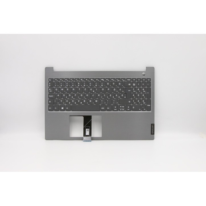 Lenovo 5CB0W45337 C-Cover with keyboard, Hungarian, Mineral Grey, Non-Backlight, Fingerprint, UK