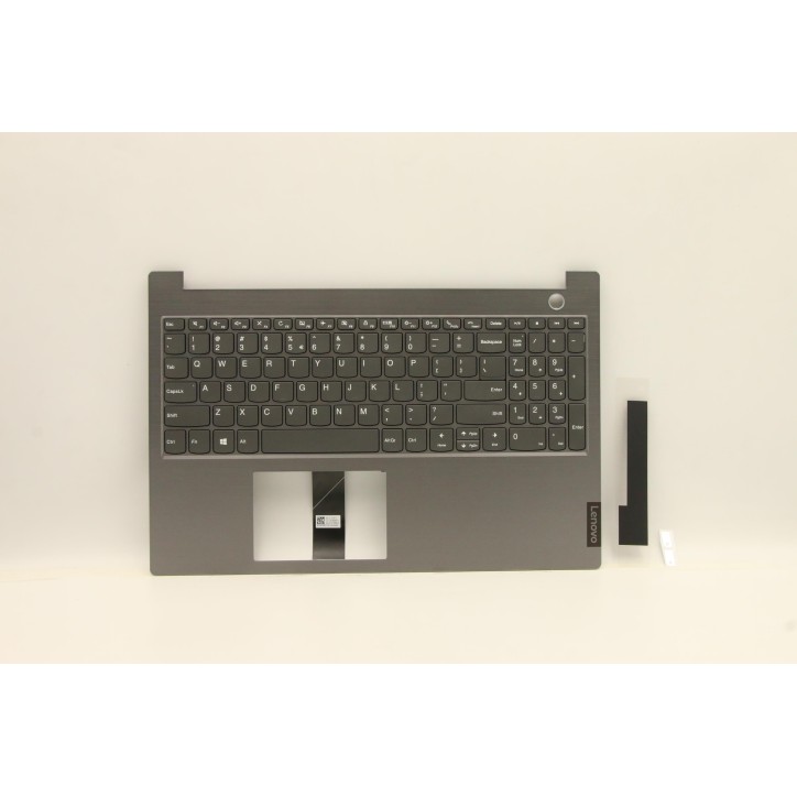 Lenovo 5CB0W45362 Palmrest Top Case con tastiera, Inglese (Stati Uniti/Europa), Grigio minerale, Senza_retroilluminazione, Letto