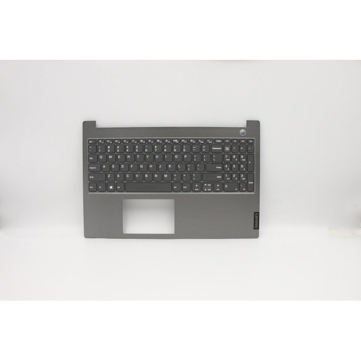 Lenovo 5CB0W45363 Palmrest Top Case con tastiera, Inglese, Grigio minerale, Senza_retroilluminazione, Lettore di impronte digita