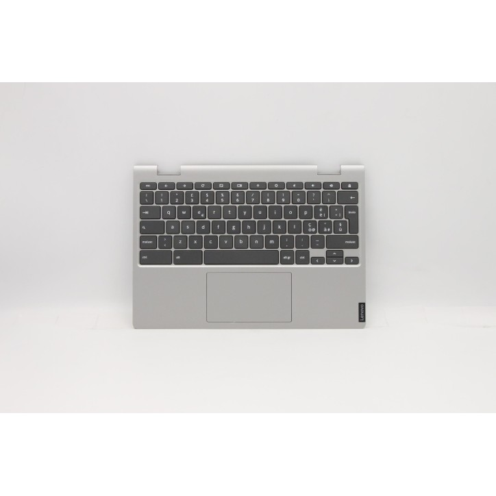 Lenovo 5CB0W45487 C-Cover with keyboard, Italian, Platinum Grey, Non-Fingerprint, UK