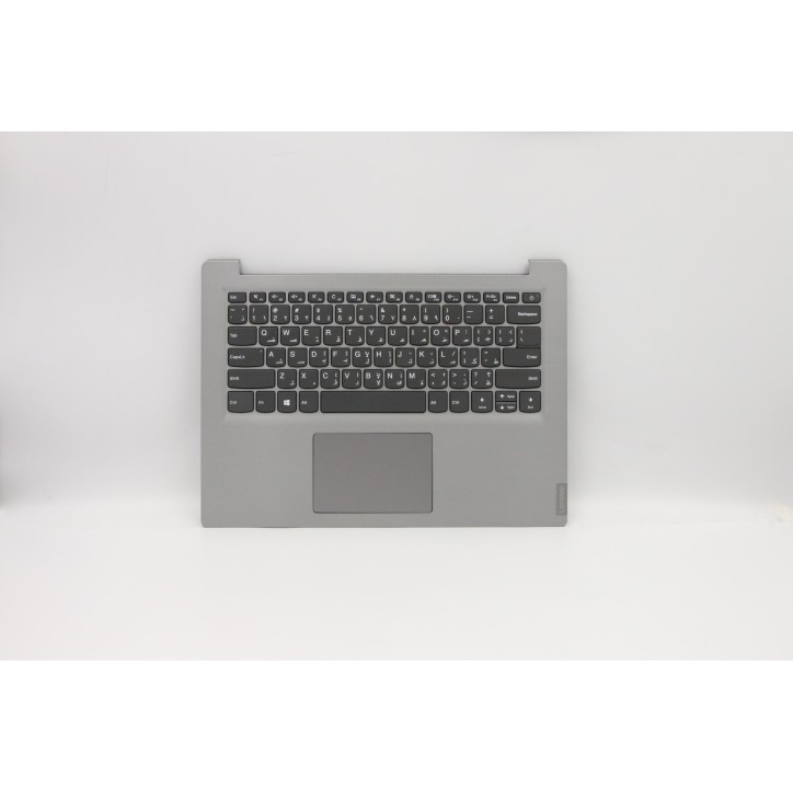 Lenovo 5CB0X55780 Palmrest Top Case con tastiera, Arabo, grigio, Senza retroilluminazione, US