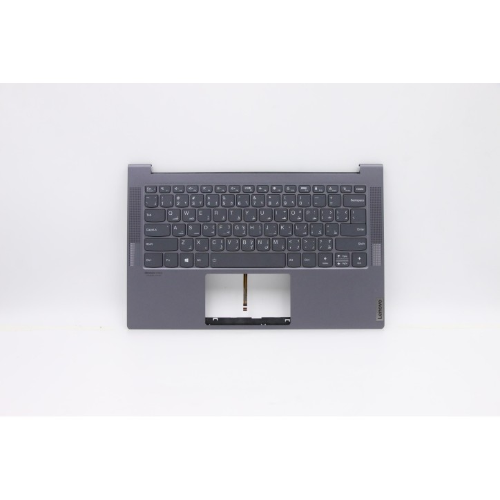 Lenovo 5CB0X55862 Palmrest Top Case con tastiera, Arabo, grigio, US