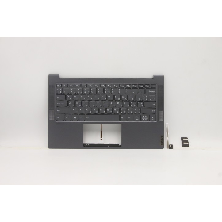 Lenovo 5CB0X55892 Palmrest Top Case con tastiera, Ucraina, Grigio, Retroilluminazione