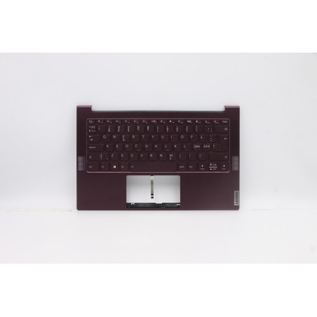 Lenovo 5CB0X55913 Palmrest Top Case con tastiera, Europa del Nord, Orchidea, Retroilluminazione