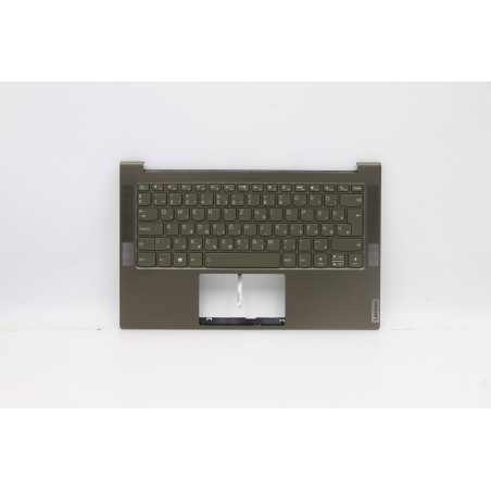 Lenovo 5CB0X55938 Palmrest Top Case con tastiera, Ungherese, Verde scuro