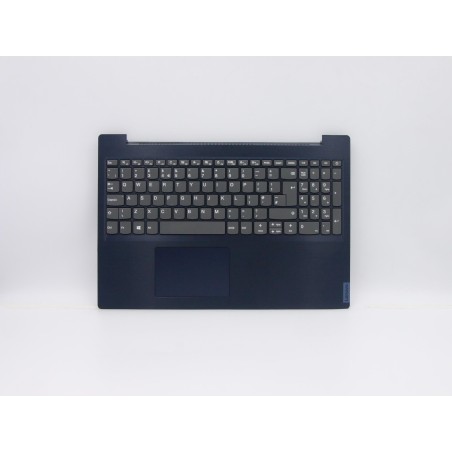 Lenovo 5CB0X56049 Palmrest Top Case con tastiera, Inglese Regno Unito, Blu scuro, Senza_retroilluminazione