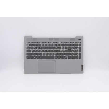 Lenovo 5CB0X56130 C-Cover with keyboard, Nordic, Platinum Grey, Backlight, Non-Fingerprint, UK