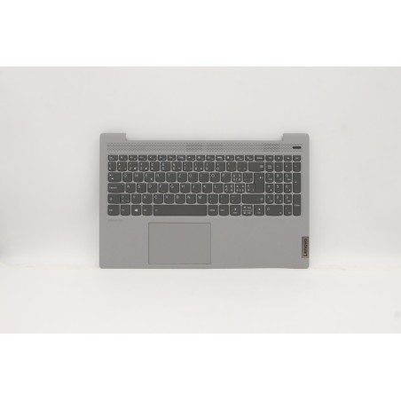 Lenovo 5CB0X56135 C-Cover with keyboard, Switzerland, Platinum Grey, Backlight, Non-Fingerprint, UK