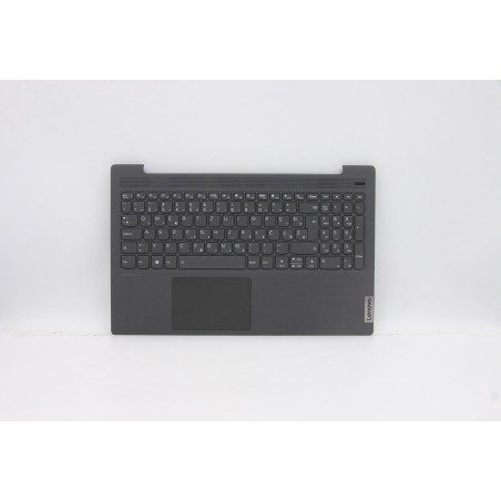 Lenovo 5CB0X56164 Palmrest Top Case con tastiera, Sloveno, Grigio platino, Retroilluminazione, Impronta digitale