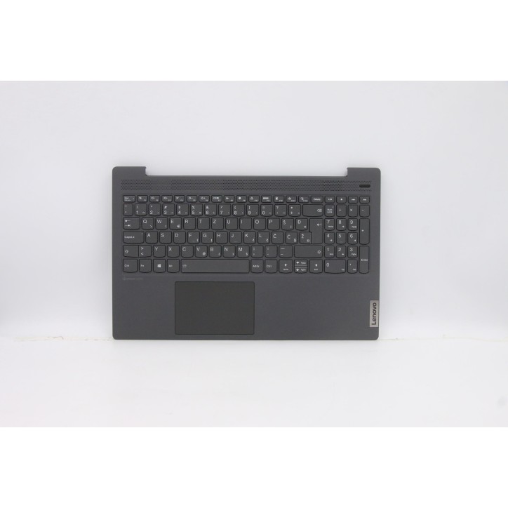 Lenovo 5CB0X56164 Palmrest Top Case con tastiera, Sloveno, Grigio platino, Retroilluminazione, Impronta digitale