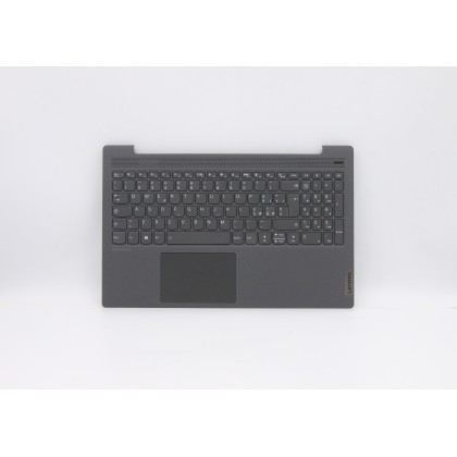 Lenovo 5CB0X56189 Palmrest Top Case con tastiera, Italiano, Grigio grafite, Retroilluminazione, Senza lettore di impronte digita