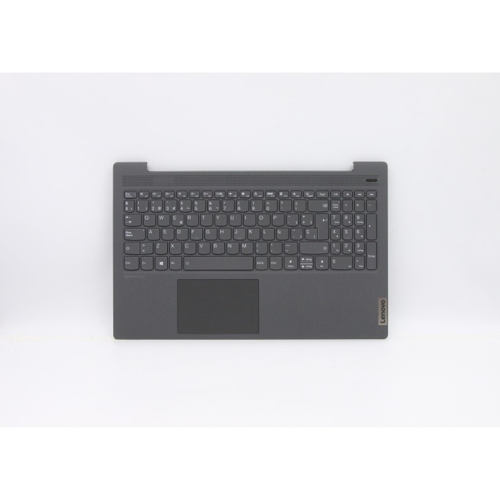 Lenovo 5CB0X56196 Palmrest Top Case con tastiera, Spagnolo, Grigio grafite, Retroilluminazione, Senza lettore di impronte digita