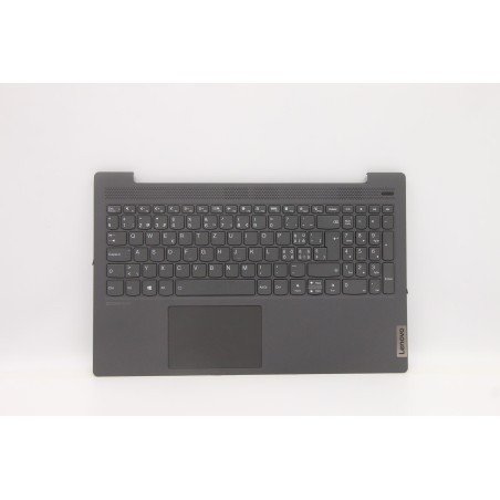 Lenovo 5CB0X56197 Palmrest Top Case con tastiera, Svizzera, Grigio grafite, Retroilluminazione, Senza lettore di impronte digita