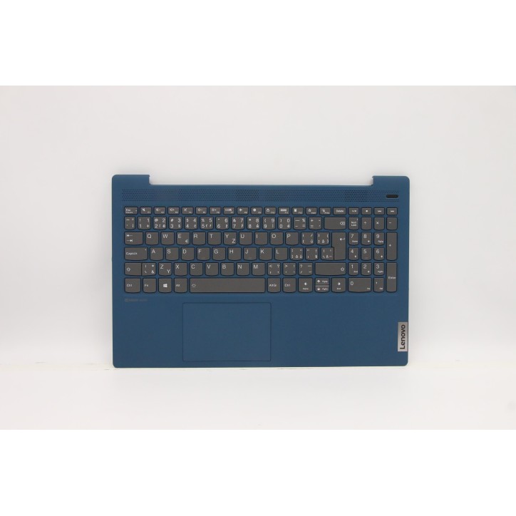 Lenovo 5CB0X56208 Palmrest Top Case con tastiera, Ceco, Retroilluminazione, Lettore di impronte digitali, UK