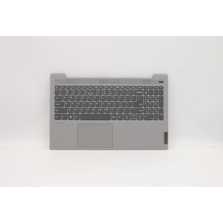 Lenovo 5CB0X56272 Palmrest Top Case con tastiera, Inglese (Stati Uniti/Europa), Grigio platino, Senza_retroilluminazione, Impron