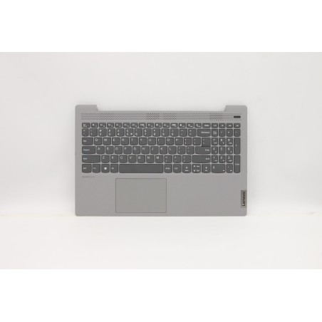 Lenovo 5CB0X56302 Palmrest Top Case con tastiera, Inglese (Stati Uniti/Europa), Grigio platino, Senza_retroilluminazione, Senza_