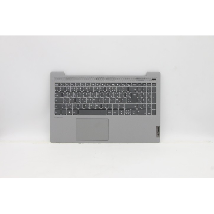 Lenovo 5CB0X56304 Palmrest Top Case con tastiera, Francese (Arabo), Grigio platino, Senza_retroilluminazione, Senza_lettore di i