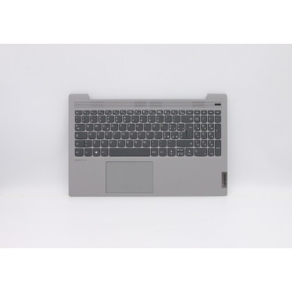 Lenovo 5CB0X56312 C-Cover with keyboard, Italian, Platinum Grey, Non-Backlight, Non-Fingerprint, UK