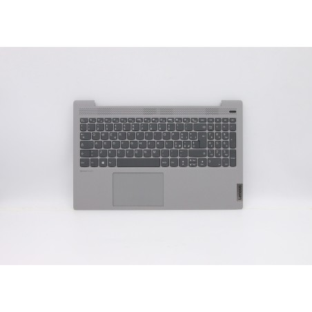 Lenovo 5CB0X56312 C-Cover with keyboard, Italian, Platinum Grey, Non-Backlight, Non-Fingerprint, UK