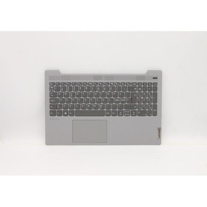 Lenovo 5CB0X56315 C-Cover with keyboard, Nordic, Platinum Grey, Non-Backlight, Non-Fingerprint, UK