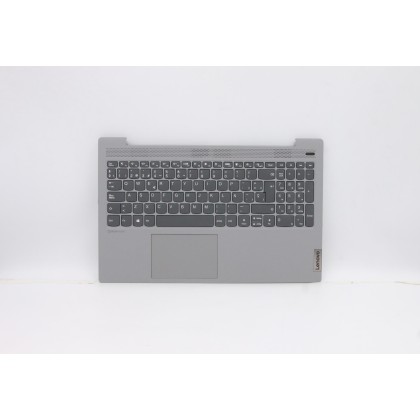 Lenovo 5CB0X56319 C-Cover with keyboard, Spanish, Platinum Grey, Non-Backlight, Non-Fingerprint, UK
