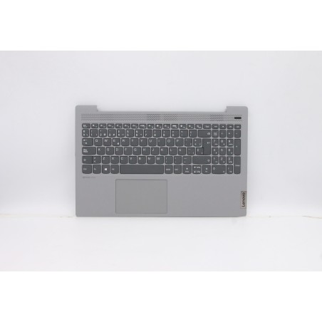Lenovo 5CB0X56319 C-Cover with keyboard, Spanish, Platinum Grey, Non-Backlight, Non-Fingerprint, UK