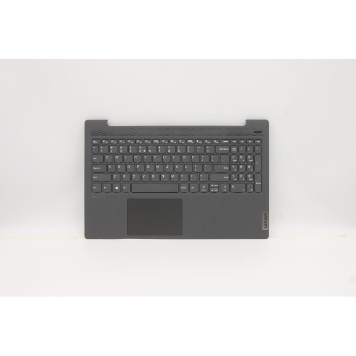 Lenovo 5CB0X56332 Palmrest Top Case con tastiera, Inglese (Stati Uniti/Europa), Grigio platino, Senza_retroilluminazione, Impron