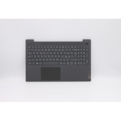 Lenovo 5CB0X56342 Palmrest Top Case con tastiera, Italiano, Grigio grafite, Senza_retroilluminazione, Lettore di impronte digita