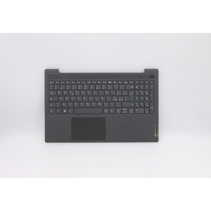 Lenovo 5CB0X56342 Palmrest Top Case con tastiera, Italiano, Grigio grafite, Senza_retroilluminazione, Lettore di impronte digita
