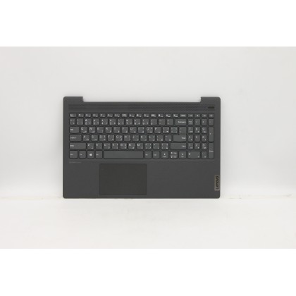 Lenovo 5CB0X56356 Palmrest Top Case con tastiera, Arabo, Grigio grafite, Senza retroilluminazione, Senza lettore di impronte dig
