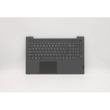Lenovo 5CB0X56362 Palmrest Top Case con tastiera, Inglese (Stati Uniti/Europa), Grigio platino, Senza_retroilluminazione, Senza_