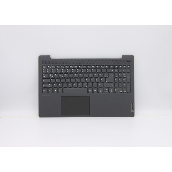 Lenovo 5CB0X56366 Palmrest Top Case con tastiera, Tedesco, Grigio platino, Senza_retroilluminazione, Senza_lettore di impronte d