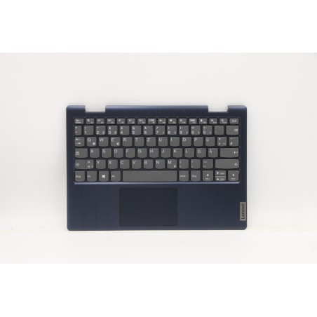Lenovo 5CB0X56473 Palmrest Top Case con tastiera, Tedesco, Blu scuro, Senza_retroilluminazione, Senza_lettore di impronte digita
