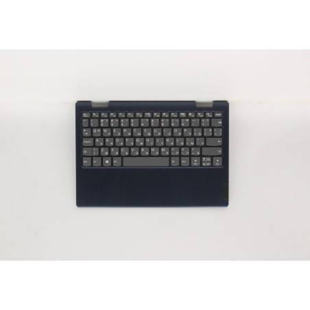 Lenovo 5CB0X56488 Palmrest Top Case con tastiera, Bulgaro, blu scuro, Senza retroilluminazione, Senza lettore di impronte digita