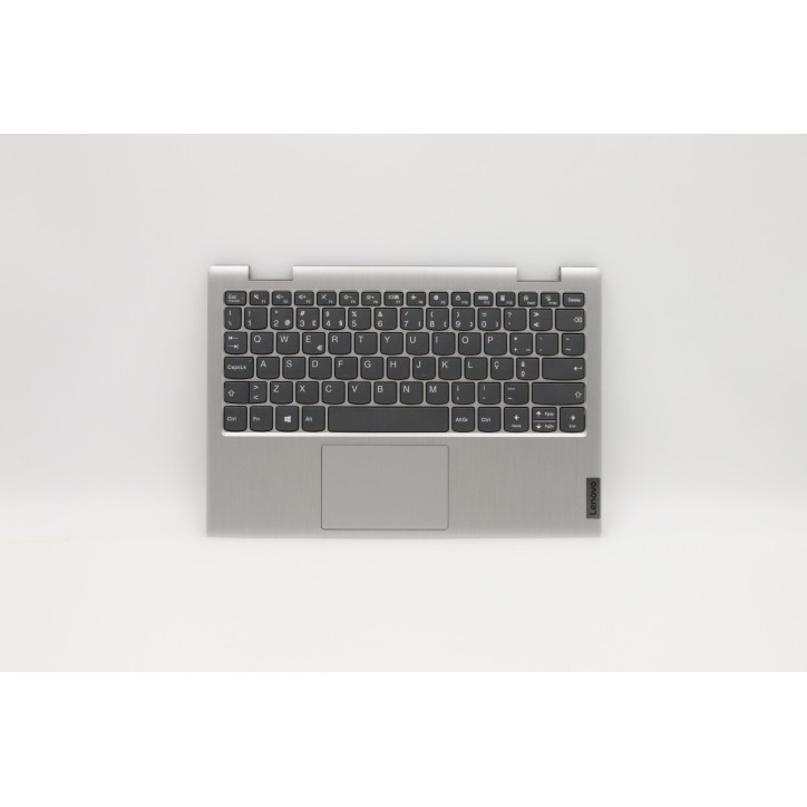 Lenovo 5CB0X56506 C-Cover with keyboard, Portuguese, Platinum Grey, Non-Backlight, Non-Fingerprint, UK