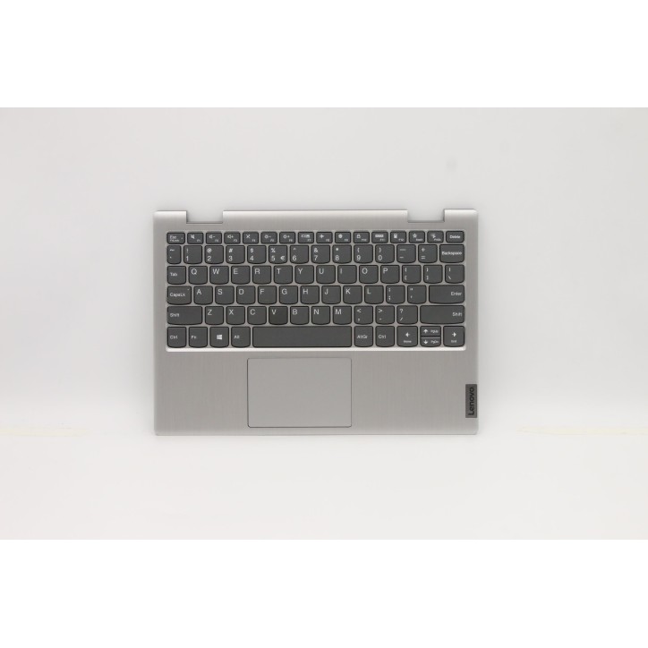 Lenovo 5CB0X56515 Palmrest Top Case con tastiera, Inglese (Stati Uniti/Europa), Grigio platino, Senza_retroilluminazione, Senza_