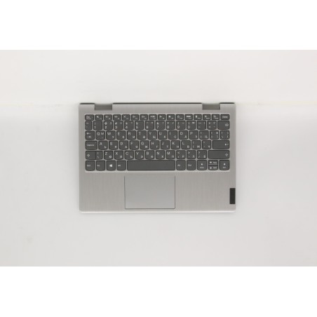 Lenovo 5CB0X56518 Palmrest Top Case con tastiera, Bulgaro, Grigio platino, Senza retroilluminazione, Senza lettore di impronte d