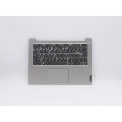 Lenovo 5CB0X56607 C-Cover with keyboard, Switzerland, Platinum Grey, Non-Backlight, Non-Fingerprint, UK
