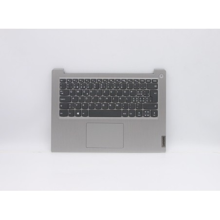 Lenovo 5CB0X56607 C-Cover with keyboard, Switzerland, Platinum Grey, Non-Backlight, Non-Fingerprint, UK