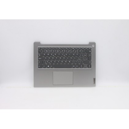 Lenovo 5CB0X56609 Palmrest Top Case con tastiera, Ceco/Slovacco, Grigio platino, Senza lettore di impronte digitali, UK