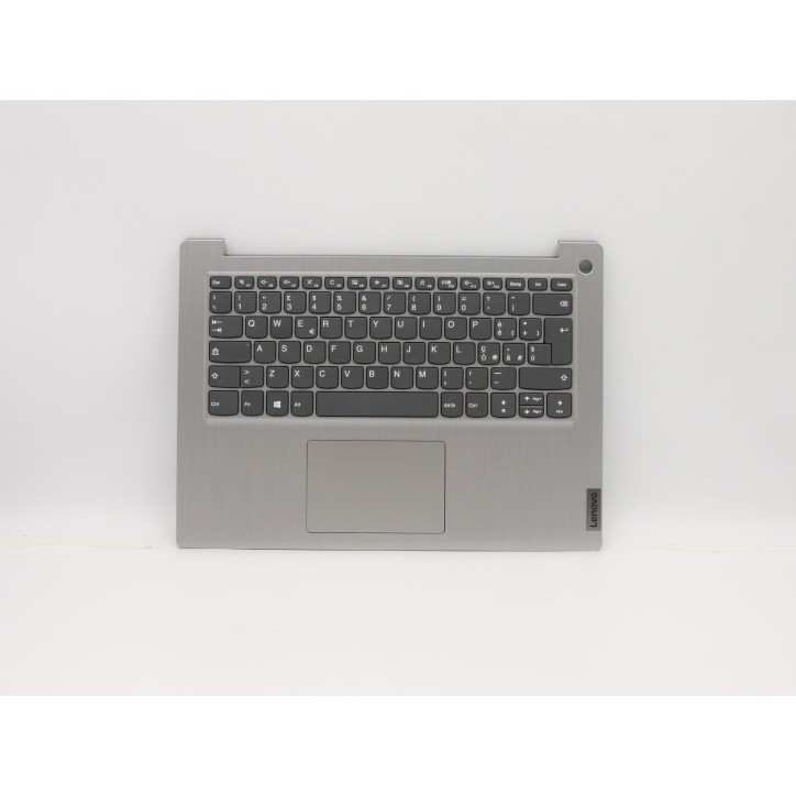 Lenovo 5CB0X56616 C-Cover with keyboard, Italian, Platinum Grey, Non-Backlight, Fingerprint, UK