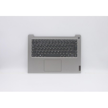 Lenovo 5CB0X56620 C-Cover with keyboard, Portuguese, Platinum Grey, Non-Backlight, Fingerprint, UK