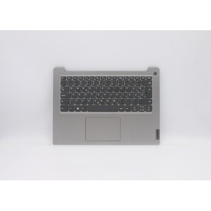 Lenovo 5CB0X56636 C-Cover with keyboard, Slovenian, Platinum Grey, Non-Backlight, Fingerprint, UK