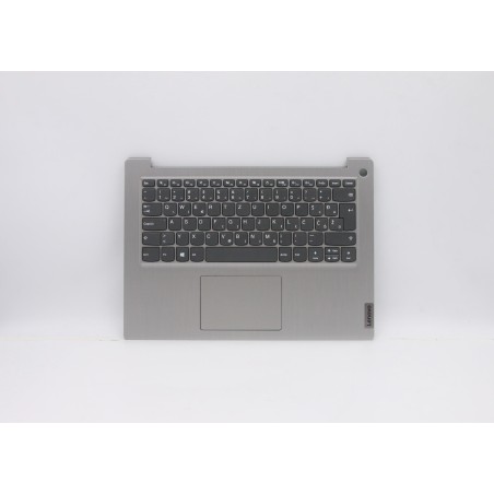 Lenovo 5CB0X56636 C-Cover with keyboard, Slovenian, Platinum Grey, Non-Backlight, Fingerprint, UK