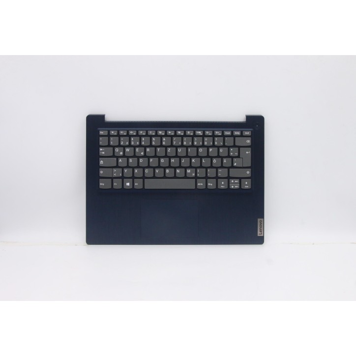 Lenovo 5CB0X56657 Palmrest Top Case con tastiera, Tedesco, Blu scuro, Senza_retroilluminazione, Senza_lettore di impronte digita